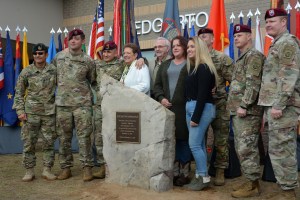 Paratrooper who lost father in Iraq attends dedication ceremony for barracks named in his honor