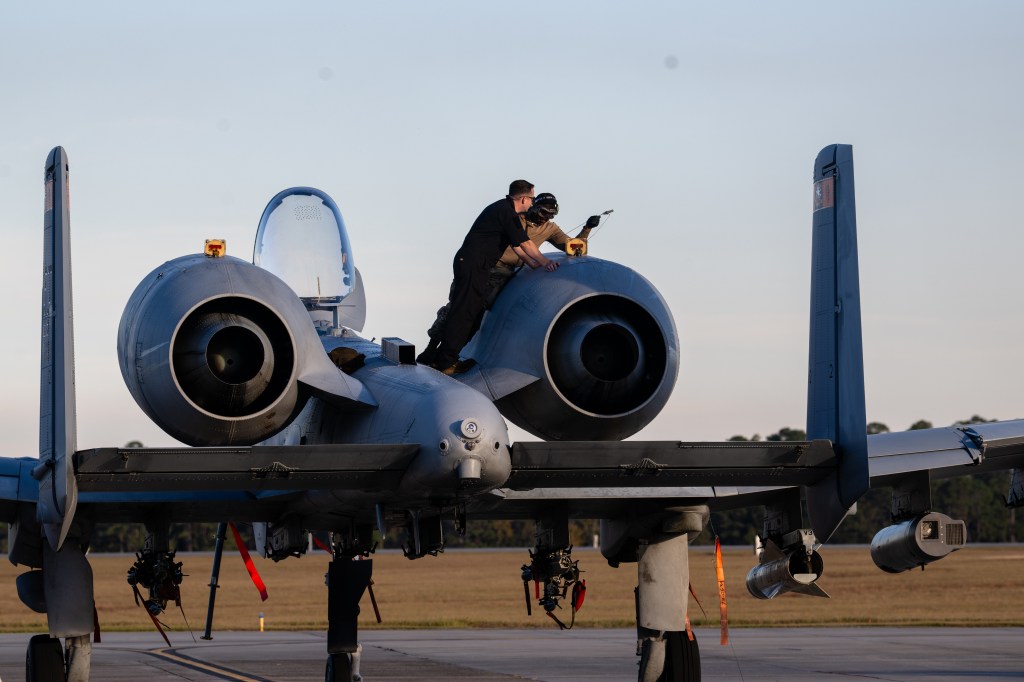 Air Force practices operating from cut-off bases in fierce future war