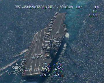 Iran claims its drones shadowed Nimitz strike group in Strait of Hormuz