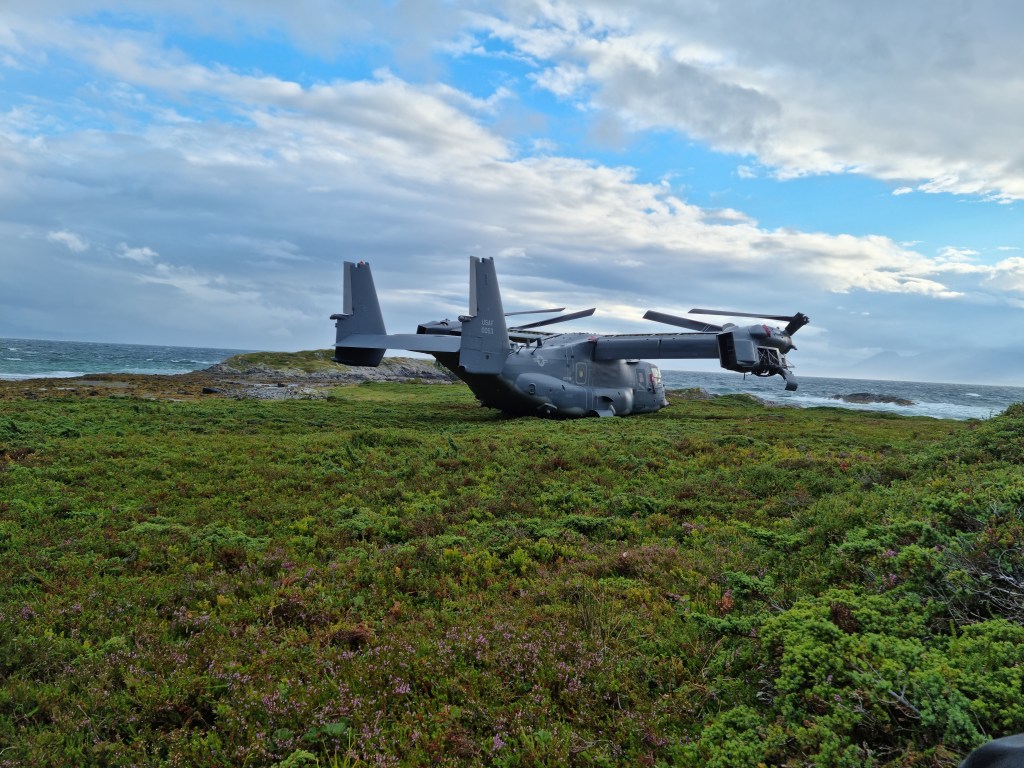 Air Force special ops Osprey stuck in Norway wilderness after mishap