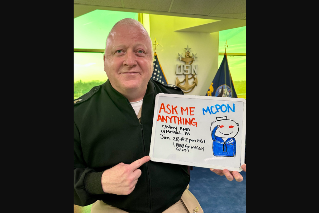 Top enlisted sailor hosts ‘ask me anything’ session on Navy Reddit