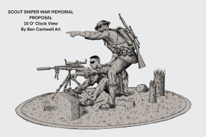 Marine snipers, often overlooked, build a memorial for their fallen