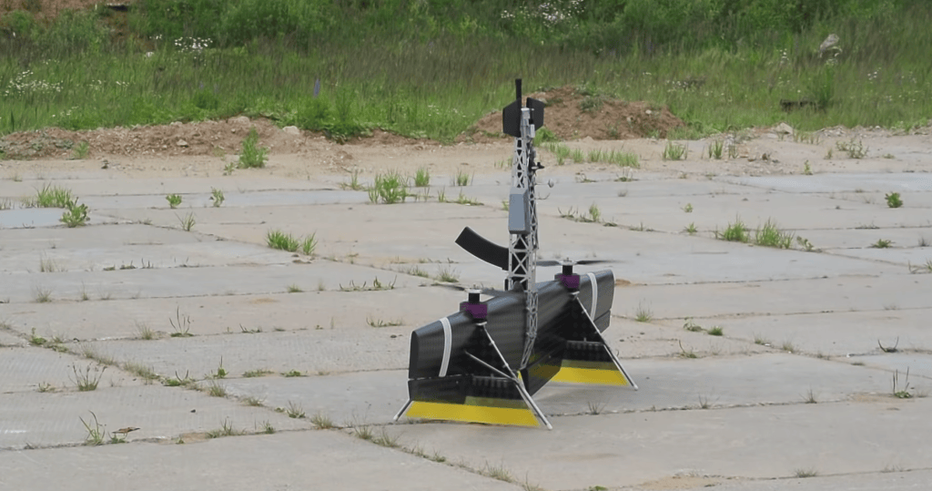 Watch Russia’s shotgun drone shoot down a model airplane