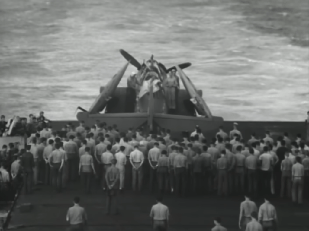 This gunner is the only sailor buried at sea — inside his plane