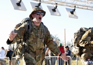 He beat a brain tumor. Then this soldier rucked 150 miles to raise money for cancer patients.