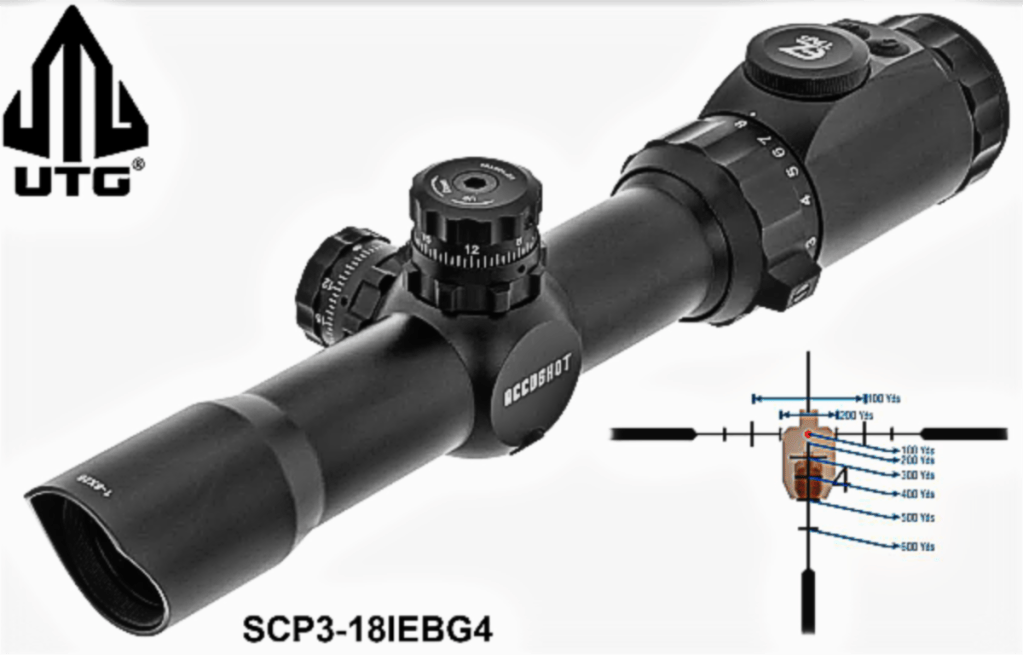Here’s the new UTG 1-8X28 30mm MRC scope