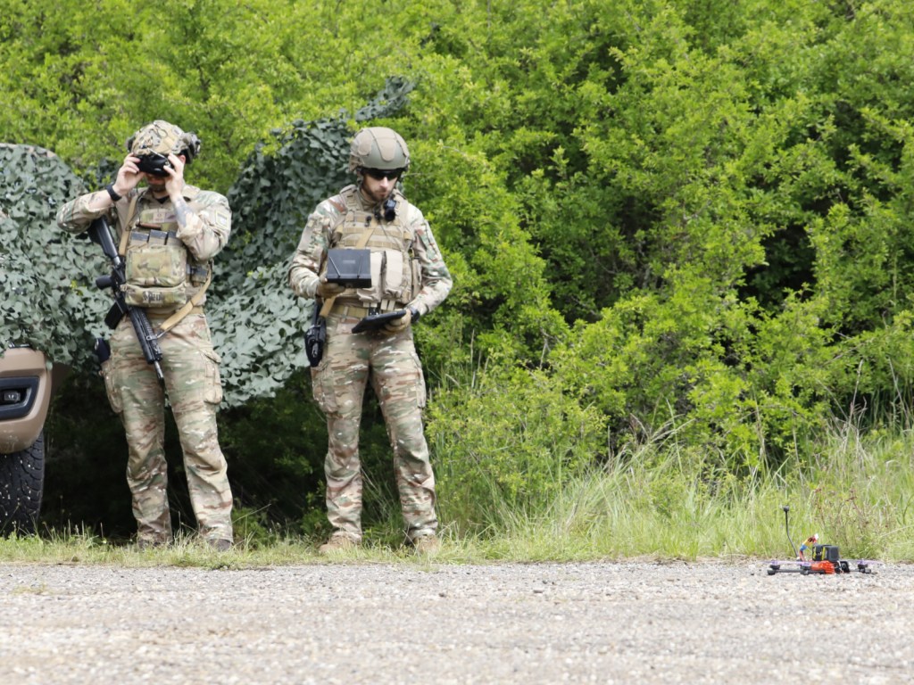 At French Army FPV competition, NATO soldiers race drones and swap tips