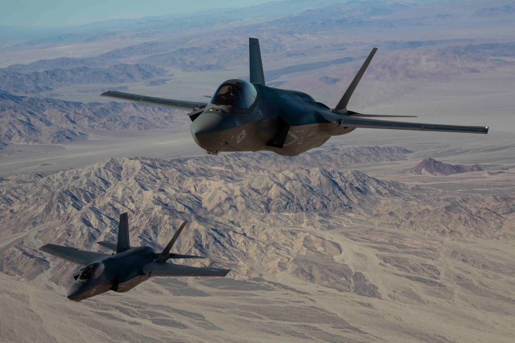 Marine F-35Cs in this squadron are ready for combat in another fighter jet first