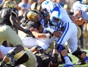 Duke emphasizes ball security in visit from Army