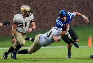 Duke edges Army 13-6 in wind and rain from Hurricane Matthew