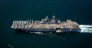 Two Iranian fast boats approach US warship while CENTCOM commander is on board