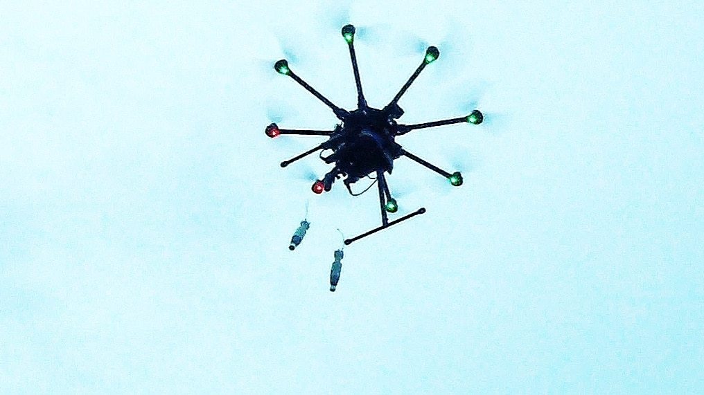 Simulated IED-equipped drone provides military training