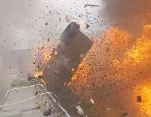 French Navy rams explosive drone boat into cargo vessel in live test