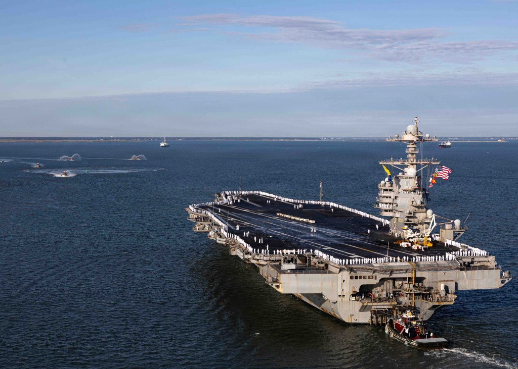 US Navy to explore powering shore installations with aircraft carriers