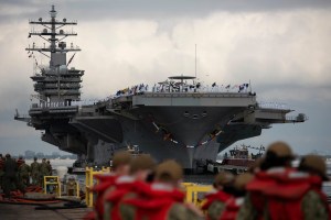 After a grueling deployment, the carrier Eisenhower gets set for a dubious ‘double pump’
