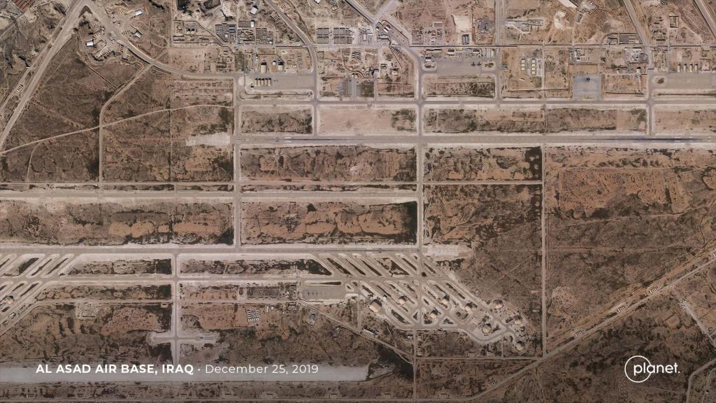 See the damage at al-Asad airbase following Iranian missile strike