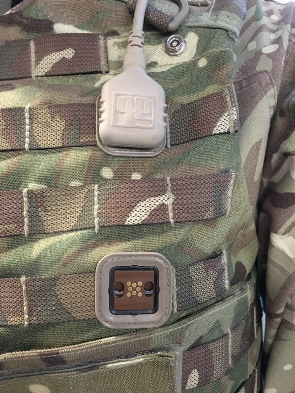 These magnets allow soldiers to easily connect gear to their uniforms