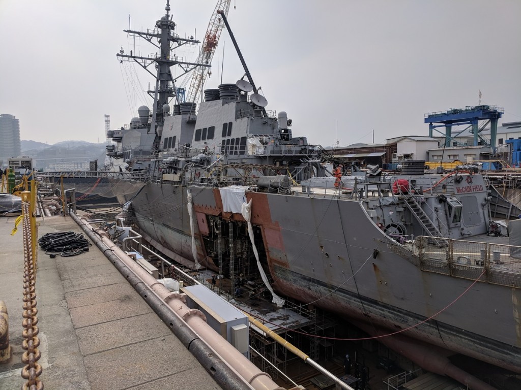In Japan, a hard-hit US Navy fleet is steadying on a new course