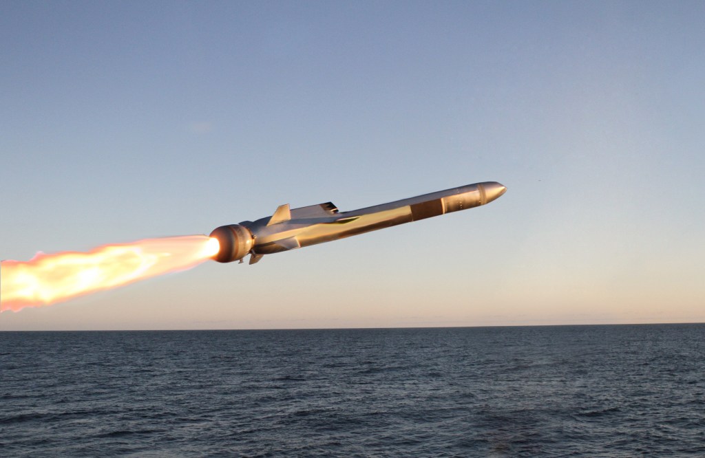 The Navy fires a new Naval Strike Missile in the Pacific