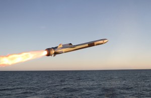 The Navy fires a new Naval Strike Missile in the Pacific