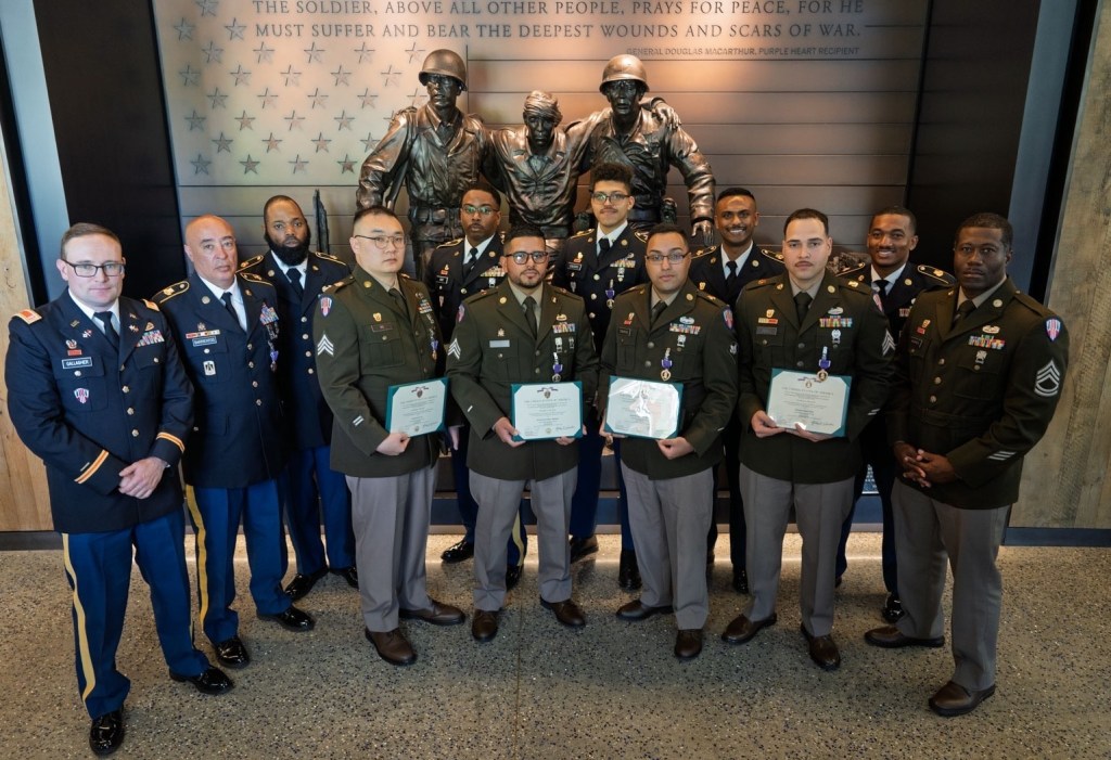 10 soldiers receive Purple Heart for 2024 drone attack at Tower 22