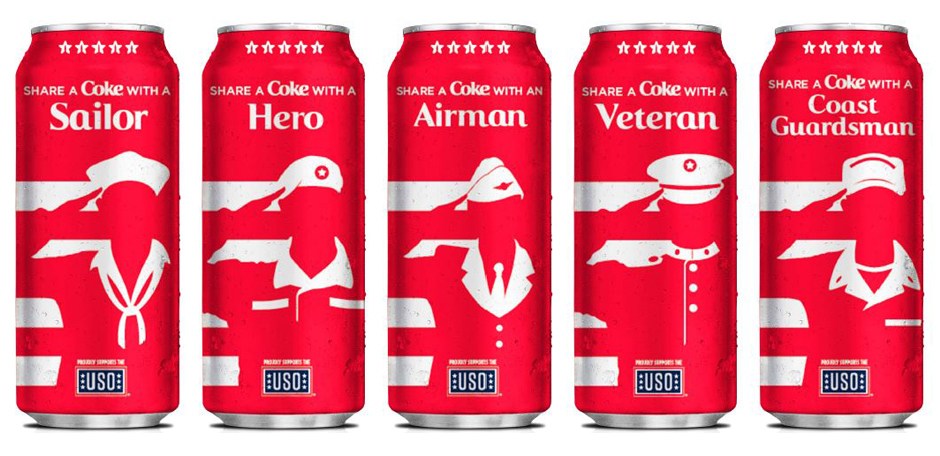 Share a Coke with (some) troops