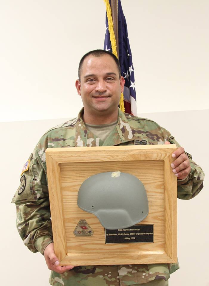 NYC soldier gets back the helmet that saved his life in Afghanistan