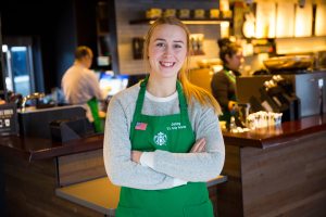 Starbucks beats vet hiring goal