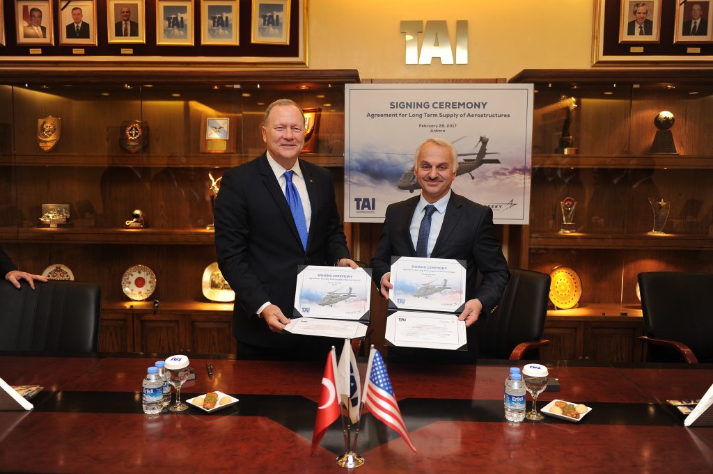 Sikorsky, TAI sign $270 million cooperation deal