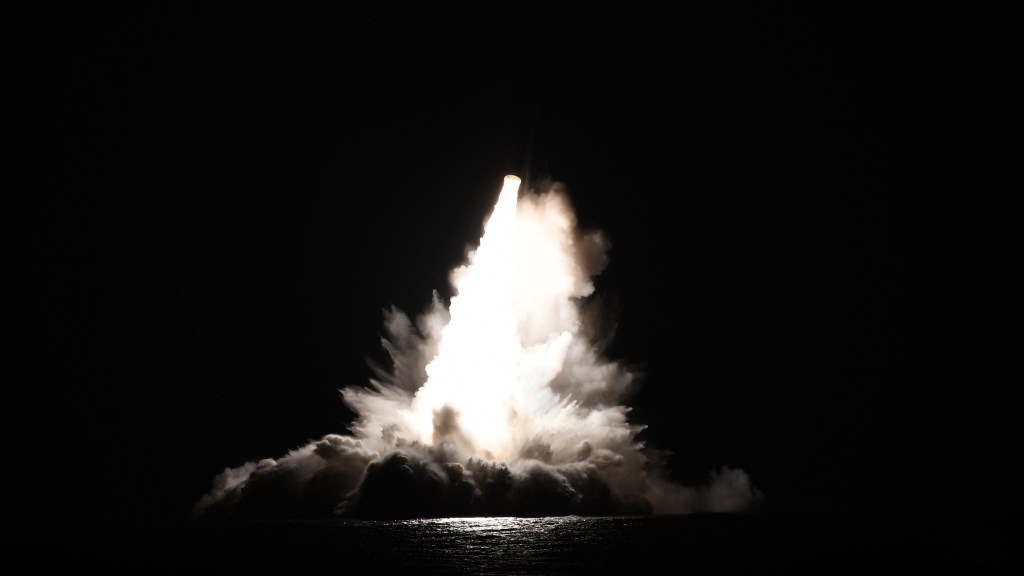 US Navy test-fires unarmed Trident nuclear-capable missiles