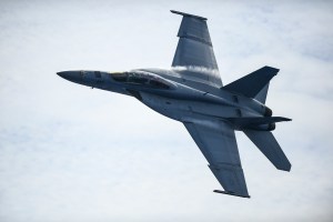 Super Hornet engine catches fire in flight