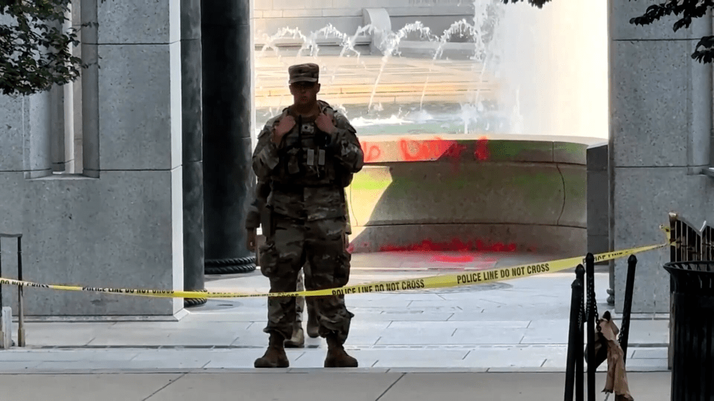 Woman arrested after defacing WWII Memorial with graffiti