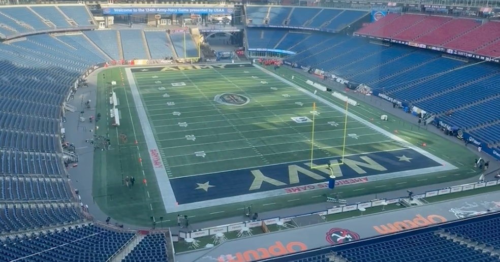 Setting the stage for Army-Navy kickoff